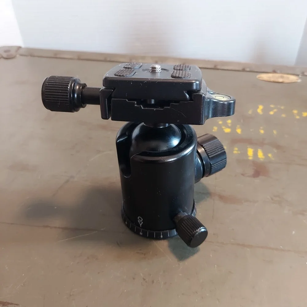 Neewer Professional Aluminum Alloy 360 Degree Panoramic Tripod Ball Head Black